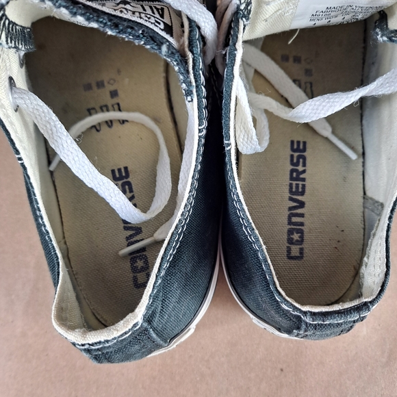 Converse All Star Low Top Chuck Taylor Black Shoes  Womens Sz 6 - Picture 9 of 10